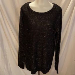 Woman’s sparkly sweater